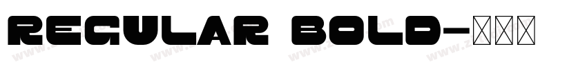 Regular Bold字体转换